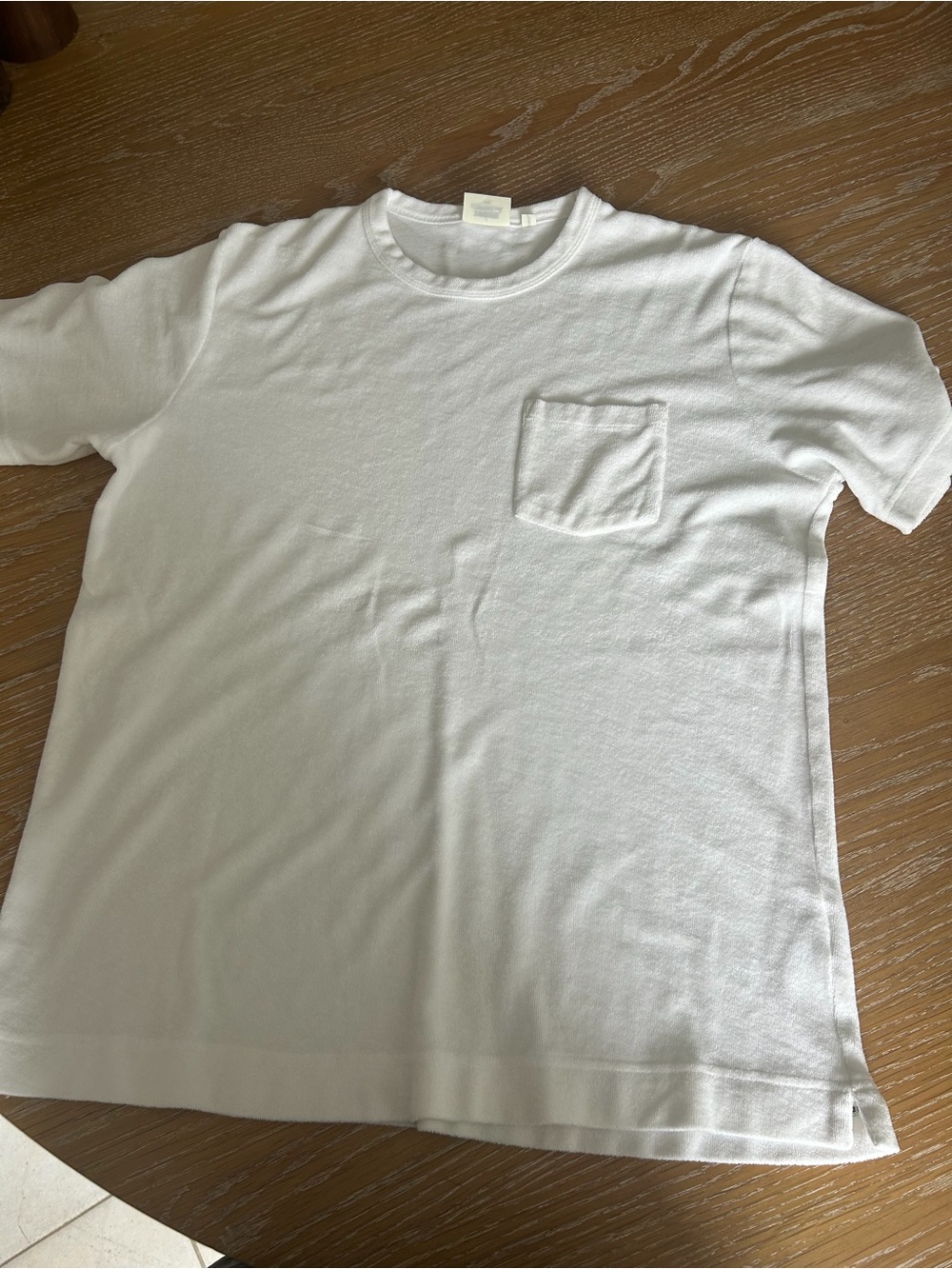 Hartford White Short-Sleeve Pocket Crew Tee
